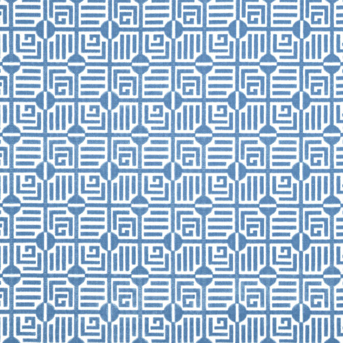 Thibaut Labyrinth Velvet in Blue